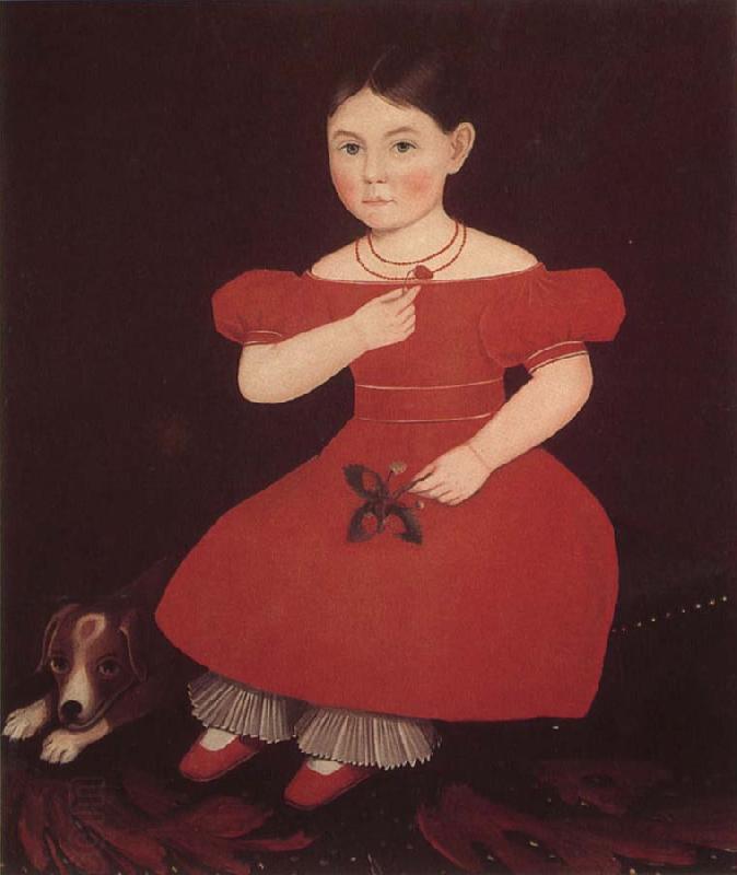 Amy Philip The Girl wear the red dressi China oil painting art